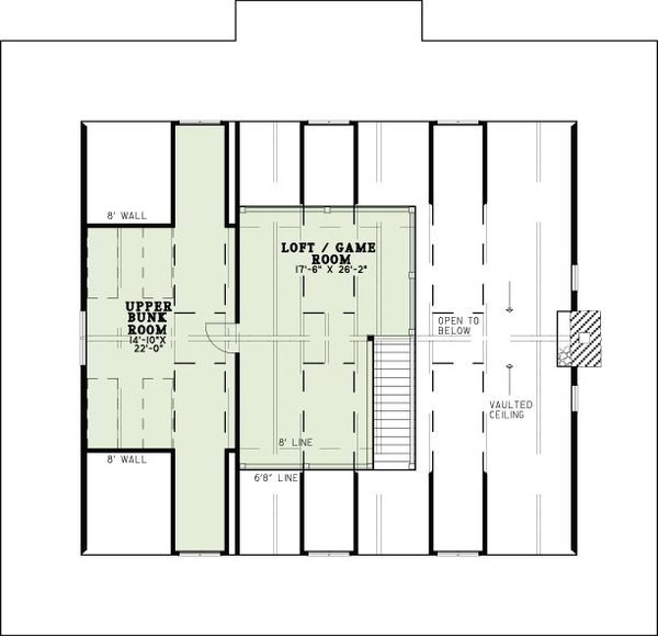Home Plan - Country Floor Plan - Upper Floor Plan #17-653
