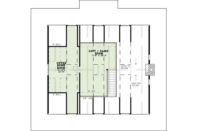 House Plan Design - Floor Plan - Upper Floor for Country House Plan #17-653 - 10 bed, 3 bath