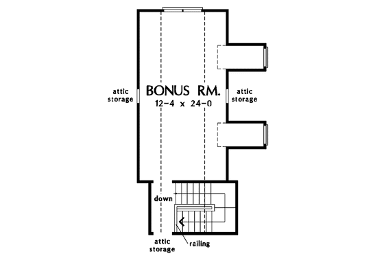 Floor Plan - Other Floor for Craftsman House Plan #929-774 - 3 bed, 2 bath