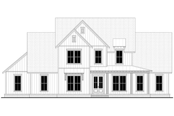Exterior - Front Elevation 6 for Farmhouse House Plan #430-260 - 4 bed, 3.5 bath