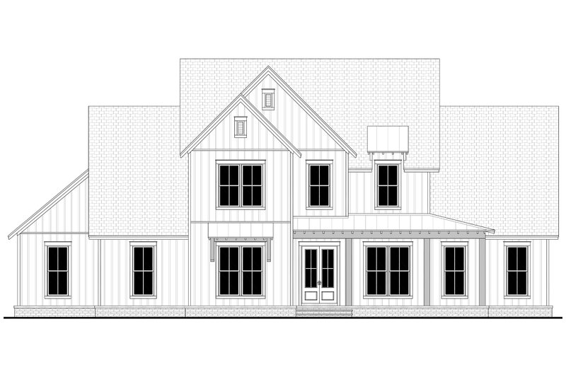 House Plan Design - Exterior - Front Elevation 6 for Farmhouse House Plan #430-260 - 4 bed, 3.5 bath