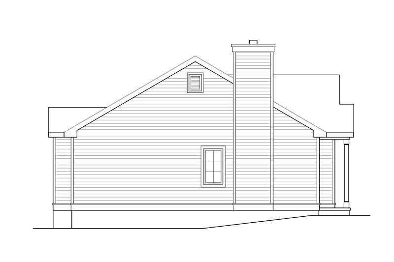 Dream House Plan - Exterior - Other Elevation 1 for Cottage House Plan #22-634 - 2 bed, 2 bath