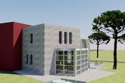 Modern Style House Plan - 3 Beds 4 Baths 1989 Sq/Ft Plan #542-3 