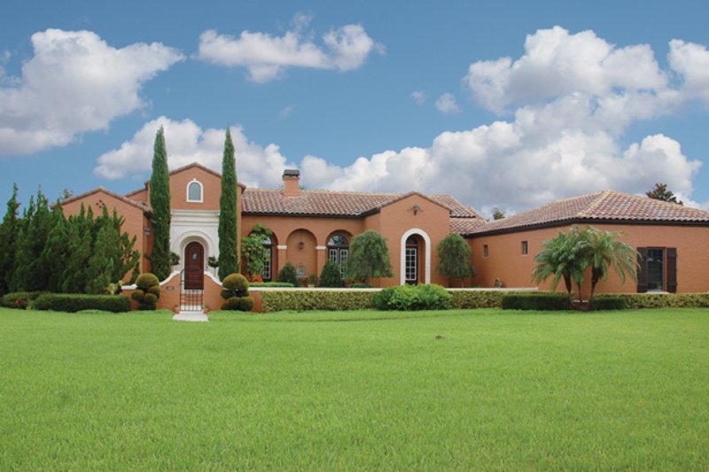 House Plan Design - Exterior - Front Elevation 3 for Mediterranean House Plan #1058-18 - 3 bed, 4 bath