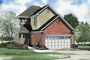 Traditional Exterior - Front Elevation Plan #17-2996