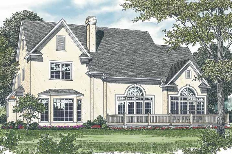 Home Plan - Exterior - Rear Elevation for Traditional House Plan #453-529 - 3 bed, 2.5 bath