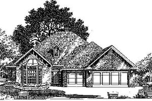 Colonial Exterior - Front Elevation Plan #310-730