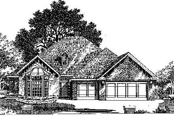 Exterior - Front Elevation for Colonial House Plan #310-730 - 4 bed, 2.5 bath