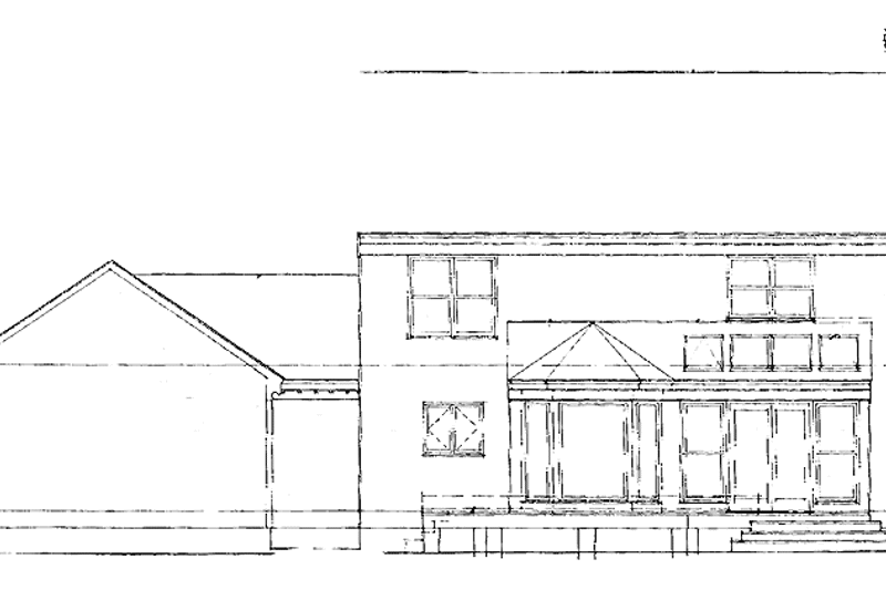 Home Plan - Exterior - Rear Elevation for Classical House Plan #929-162 - 3 bed, 2.5 bath