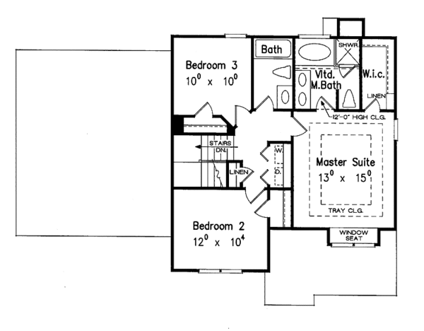 House Plan Design - Colonial Floor Plan - Upper Floor Plan #927-731