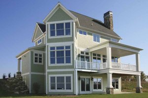 Exterior - Rear Elevation for Craftsman House Plan #928-75 - 3 bed, 2.5 bath