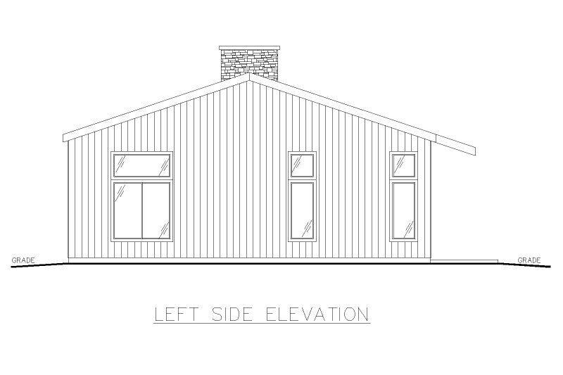 Dream House Plan - Exterior - Other Elevation for Contemporary House Plan #117-1002 - 2 bed, 2 bath