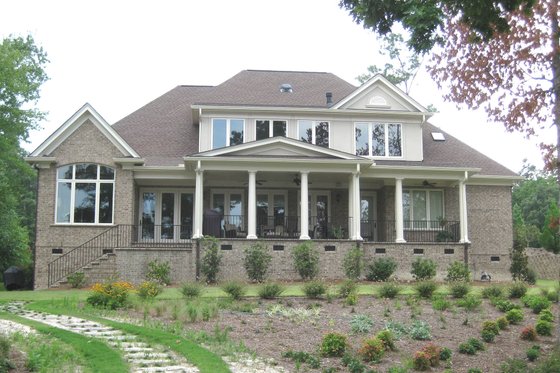 Exterior - Rear Elevation for Traditional House Plan #1054-24 - 4 bed, 3.5 bath