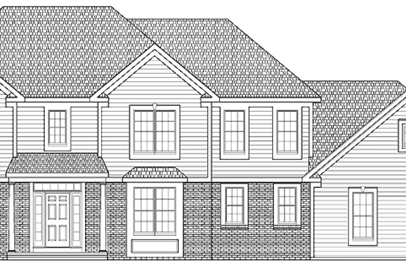 House Plan Design - Traditional Exterior - Front Elevation Plan #328-334