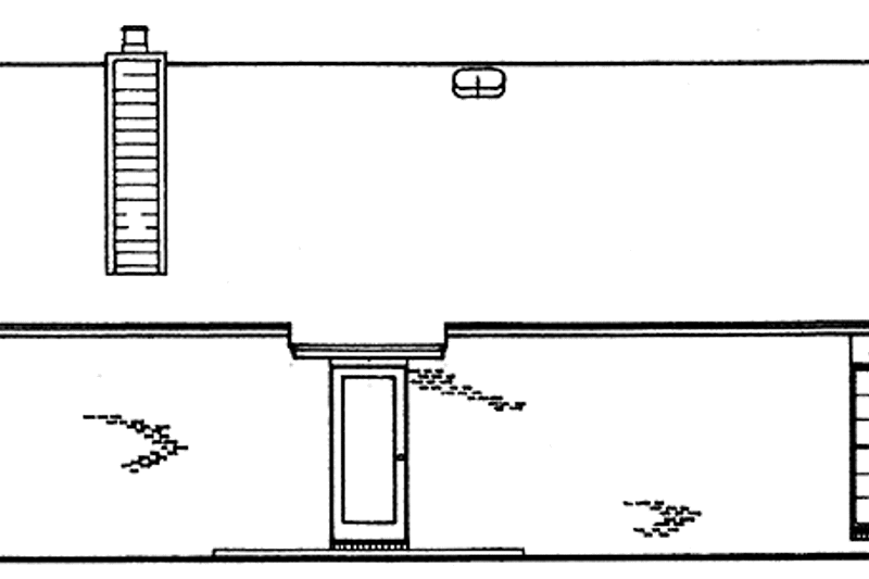Home Plan - Exterior - Rear Elevation for Contemporary House Plan #45-428 - 3 bed, 2 bath