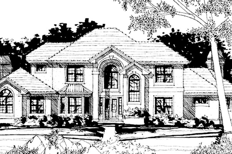 Dream House Plan - European Exterior - Front Elevation Plan #1007-2