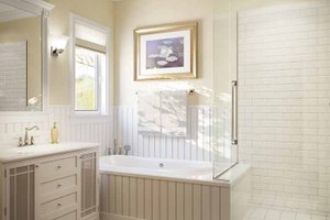 Interior - Master Bathroom for Mediterranean House Plan #938-22 - 3 bed, 2 bath