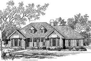Country Exterior - Front Elevation Plan #929-107