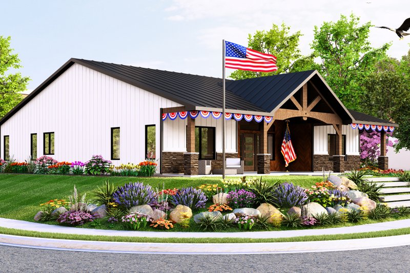 Ranch Style House Plan - 3 Beds 2 Baths 2030 Sq/Ft Plan #1064-191