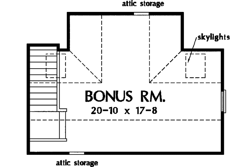 Home Plan - Floor Plan - Upper Floor for Country House Plan #929-205 - 3 bed, 2 bath