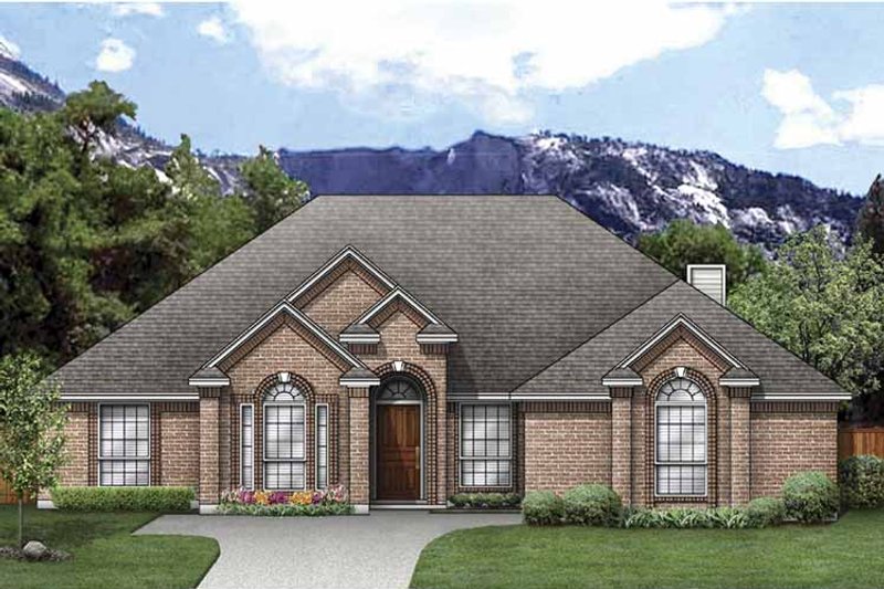 Architectural House Design - Exterior - Front Elevation 3 for Traditional House Plan #84-770 - 4 bed, 3 bath