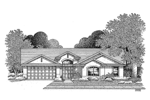 Dream House Plan - Mediterranean Exterior - Front Elevation Plan #999-102