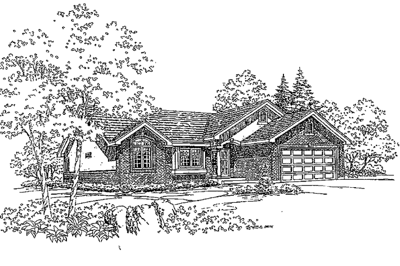 Architectural House Design - Traditional Exterior - Front Elevation Plan #308-271