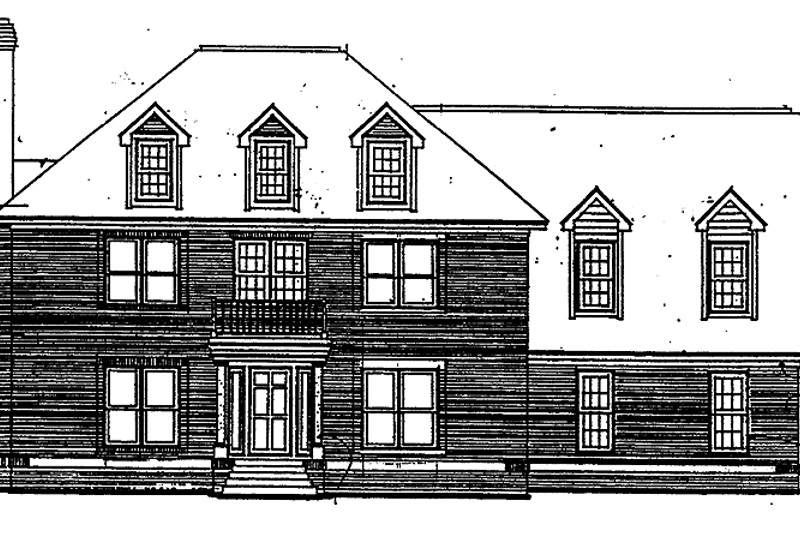Home Plan - Colonial Exterior - Front Elevation Plan #30-337