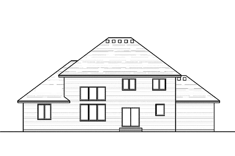Home Plan - Exterior - Rear Elevation for Colonial House Plan #51-1034 - 4 bed, 2.5 bath