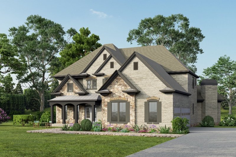 Home Plan - Traditional Exterior - Front Elevation Plan #54-472