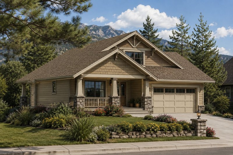 Dream House Plan - Exterior - Front Elevation 3 for Craftsman House Plan #1100-132 - 3 bed, 2.5 bath