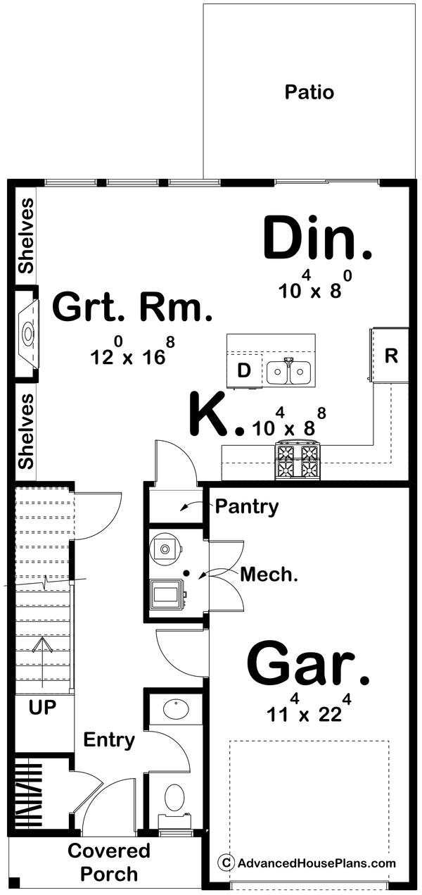 Dream House Plan - Farmhouse Floor Plan - Main Floor Plan #455-236