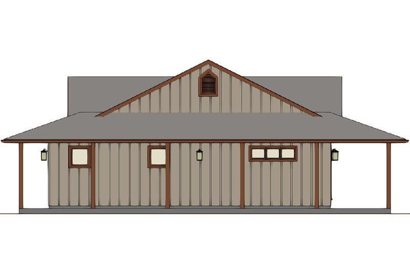 House Blueprint - Exterior - Other Elevation for Farmhouse House Plan #126-255 - 3 bed, 2.5 bath