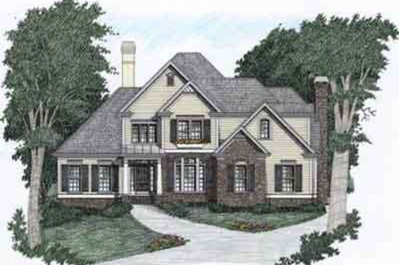 Home Plan - Traditional Exterior - Front Elevation Plan #129-102