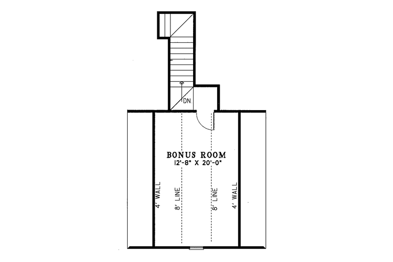 Dream House Plan - Floor Plan - Upper Floor for Country House Plan #17-3086 - 3 bed, 2 bath