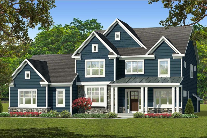 Dream House Plan - Farmhouse Exterior - Front Elevation Plan #1010-227