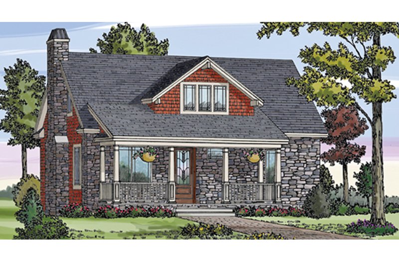 Dream House Plan - Craftsman Exterior - Front Elevation Plan #314-276