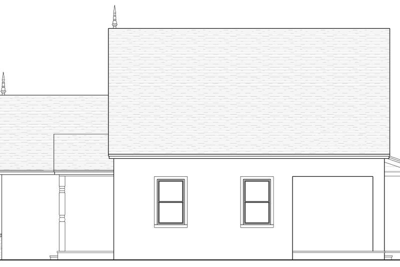 House Design - Exterior - Other Elevation for European House Plan #1058-108 - 2 bed, 2 bath