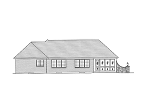Exterior - Rear Elevation for Traditional House Plan #46-803 - 3 bed, 2.5 bath