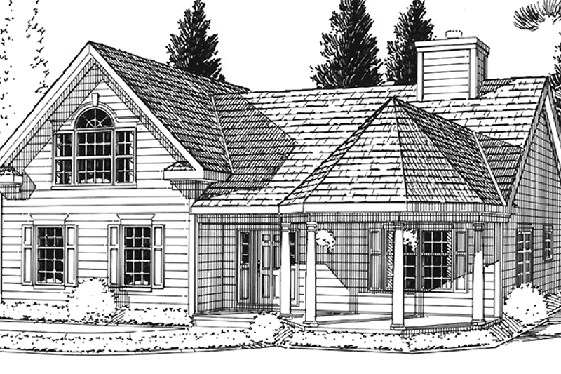 House Design - Country Exterior - Front Elevation Plan #1029-28