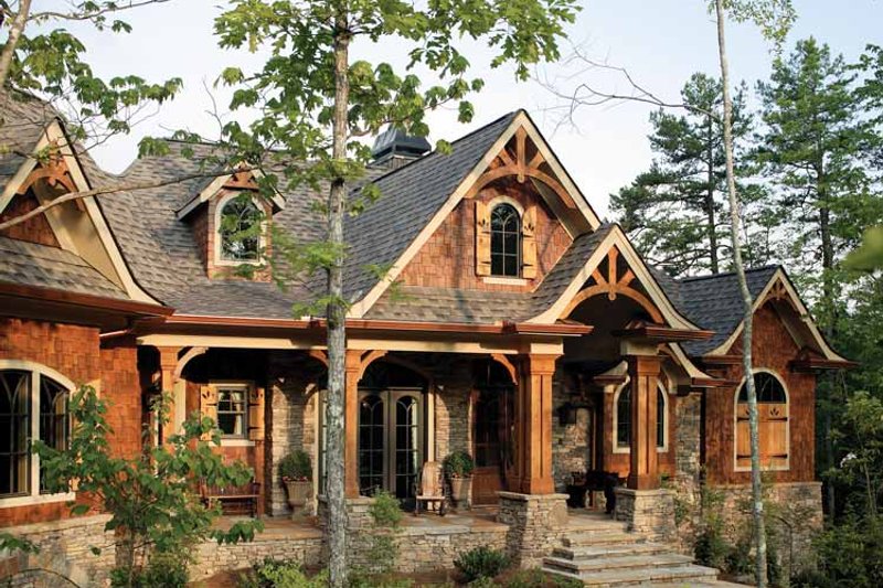 Architectural House Design - Exterior - Front Elevation 7 for Craftsman House Plan #54-245 - 3 bed, 2.5 bath
