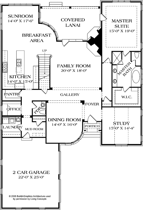 House Plan Design - European Floor Plan - Main Floor Plan #453-584