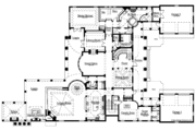 Southern Style House Plan - 4 Beds 4.5 Baths 6725 Sq/Ft Plan #930-354 
