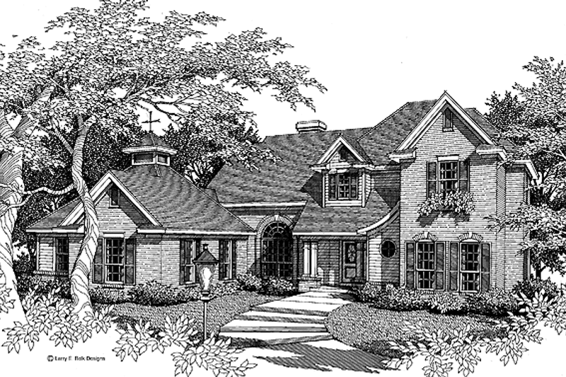 Home Plan - Exterior - Front Elevation 3 for Colonial House Plan #952-36 - 4 bed, 3 bath
