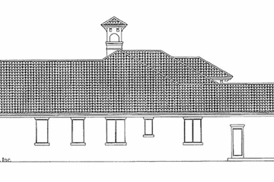 Exterior - Other Elevation 1 for Mediterranean House Plan #930-315 - 4 bed, 3.5 bath