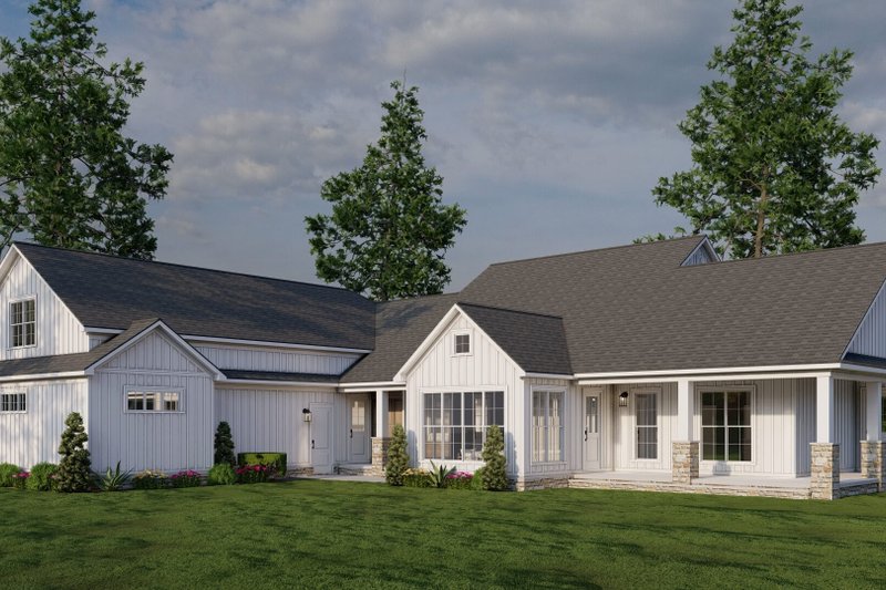 House Design - Exterior - Other Elevation 2 for Farmhouse House Plan #923-381 - 3 bed, 2.5 bath