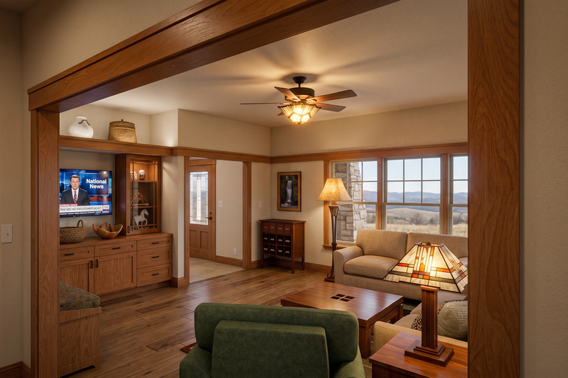 Architectural House Design - Interior - Other for Craftsman House Plan #1099-23 - 3 bed, 2 bath