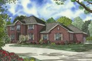 European Style House Plan - 4 Beds 4.5 Baths 4468 Sq/Ft Plan #17-2184 