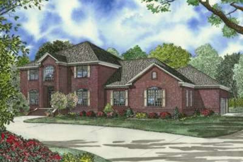 Dream House Plan - European Exterior - Front Elevation Plan #17-2184
