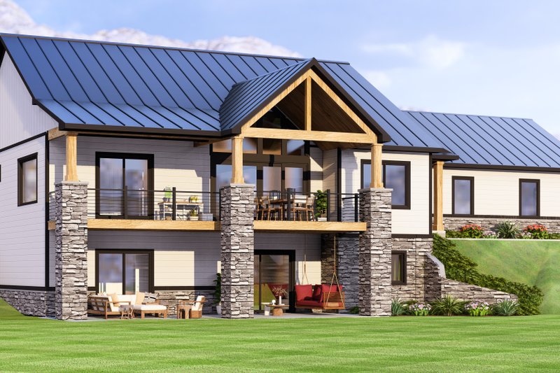 House Blueprint - Exterior - Other Elevation for Country House Plan #1064-363 - 1 bed, 1.5 bath